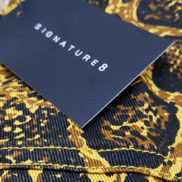 Denim Snakeskin Cropped Jacket - Picture 5 of 10